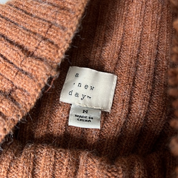 A New Day Burnt Orange Mock Sweater - Picture 6 of 7
